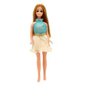 Vintage 1970s Topper Dawn Doll Fashion Doll Original Outfit Rooted Hair 6.5”